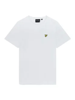 Blanc - T-shirt Lyle & Scott Col rond en coton