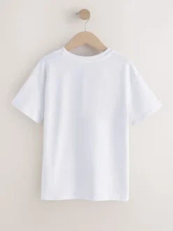 Blanc - T-shirt oversize (3-16ans)