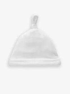 Blanc - Velour Bébé Cravate Top Chapeaux 2 Lot (0-12mois)