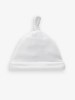 Blanc - Velour Bébé Cravate Top Chapeaux 2 Lot (0-12mois)
