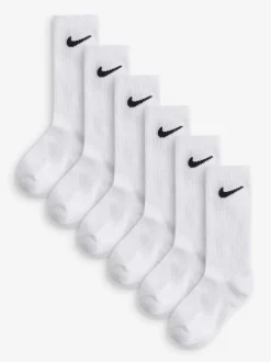 Blanc craie - Nike Chaussettes Col rond pour petits enfants 6 Lot