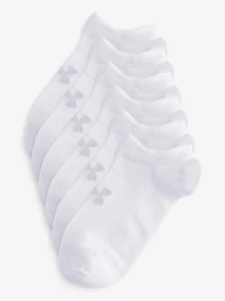 Blanc crême - Lot de 6 paires de chaussettes Under Armour essentielles invisibles