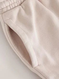 Blanc écru - Ajustement droit - Pantalon de jogging épais décontracté à dos brossé