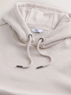 Blanc écru - Ajustement régulier - Sweat-shirt à capuche en jersey riche en coton épais