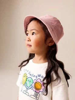 Blanc écru - Ensemble haut à manches courtes et pantalon tonneau Smiley (3mois7ans)