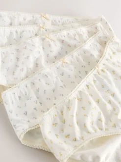 Blanc écru - Lot 5 slips de bikini (1.5-16ans)