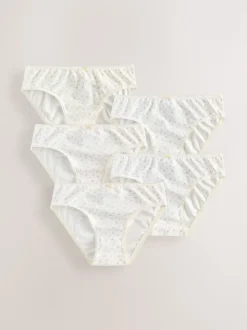 Blanc écru - Lot 5 slips de bikini (1.5-16ans)
