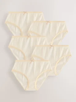 Blanc écru - Lot de 5 Caleçons texturés (1.5-16ans)