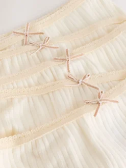 Blanc écru - Lot de 5 Caleçons texturés (1.5-16ans)