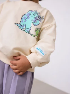 Blanc écru - Monsters, Inc Haut à Manches longues et Pantalons Coupe ballon (3mois-7ans)