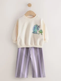 Blanc écru - Monsters, Inc Haut à Manches longues et Pantalons Coupe ballon (3mois-7ans)