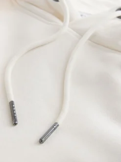 Blanc écru - Sweat à capuche Imprimé graphique