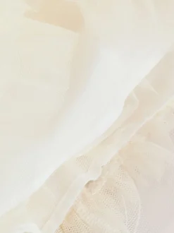 Blanc 3D fleurs - Robe d'occasion pour bébé (0mths-2yrs)