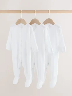 Blanc maille pointelle - Lot de 3 dors-bien bébé (0-18mois)