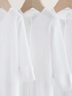 Blanc maille pointelle - Lot de 3 dors-bien bébé (0-18mois)