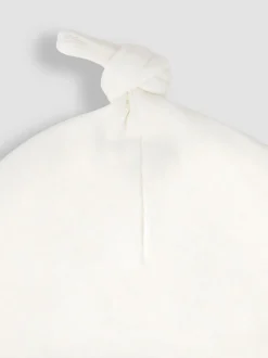 Blanc motif fraise - Bonnet bébé JoJo Maman Bébé en coton brodé