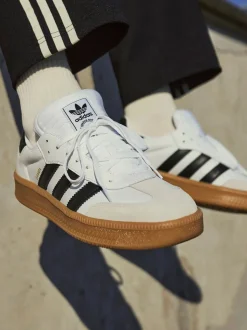 Blanc perlé - Baskets adidas Originals XLG Samba