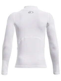 Blanc perlé - T-shirt Under Armour Heat Geat à manches longues à col fictif