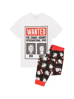 Blanc Rick & Morty - Pyjama Vanilla Underground long