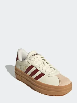 Blanc éteint - adidas baskets VL Court Bold