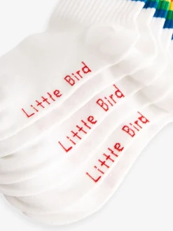 Blanc vif - Lot de 3 paires de chaussettes à tube Little Bird de Jools Oliver rayées