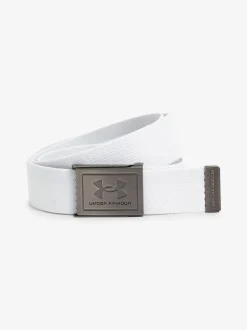 Blanc/Argent - Ceinture Under Armour en toile stretch