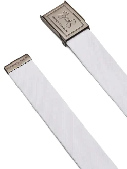 Blanc/Argent - Ceinture Under Armour en toile stretch