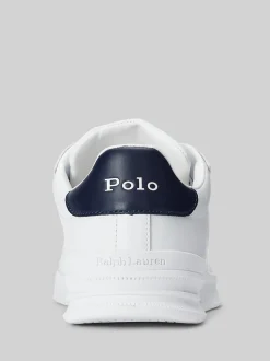 Blanc/Bleu - Baskets Polo Ralph Lauren Heritage Court II en cuir