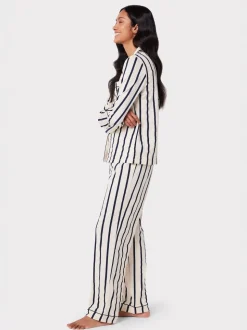 Blanc/Bleu - Ensembles de pyjamas longs Chelsea Peers