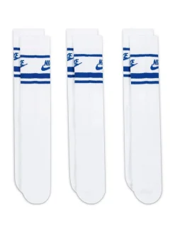 Blanc/Bleu - Lot de 3 paires de chaussettes Nike Sportswear Everyday Essential blanches