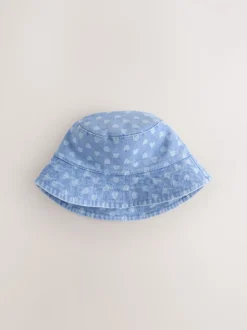 Blanc/Bleu - Paquet de bonnets pour bébé 2 (0mois-2ans)