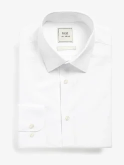 Blanc/bleu clair/rose clair - Lot de 3 chemises Oxford élégantes à manchette simple facile d’entretien