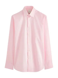 Blanc/bleu clair/rose clair - Lot de 3 chemises Oxford élégantes à manchette simple facile d’entretien