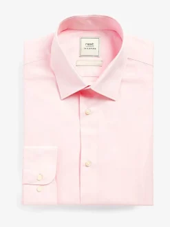 Blanc/bleu clair/rose clair - Lot de 3 chemises Oxford élégantes à manchette simple facile d’entretien