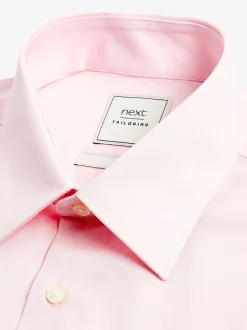 Blanc/bleu clair/rose clair - Lot de 3 chemises Oxford élégantes à manchette simple facile d’entretien