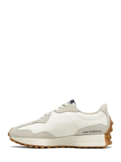 Blanc/bleu marine - New Balance 327 Trainers