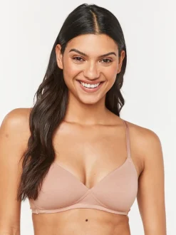 Blanc/bleu marine/rose - Lot de 3 soutiens-gorge en mélange de coton Ultimate Comfort