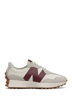 Blanc/Bourgogne - New Balance 327 Trainers
