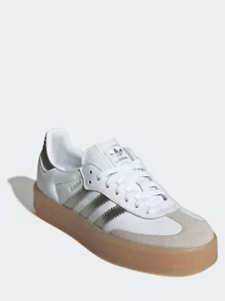 Blanc/crème - Baskets Adidas Original Sambae W