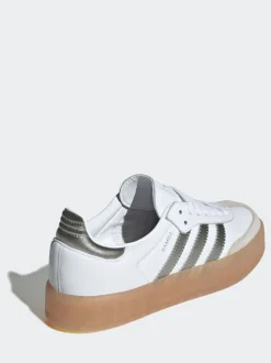 Blanc/crème - Baskets Adidas Original Sambae W