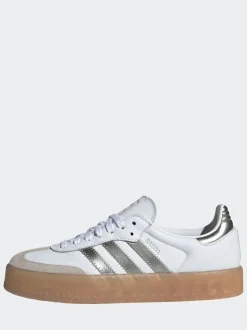 Blanc/crème - Baskets Adidas Original Sambae W