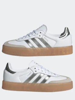 Blanc/crème - Baskets Adidas Original Sambae W