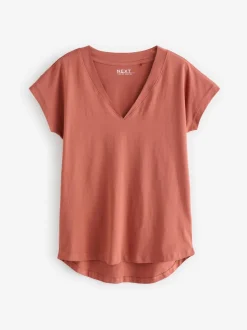 Blanc/gris/kaki/rouille/marron - 5 de t-shirts Colen V Mancherons % 100