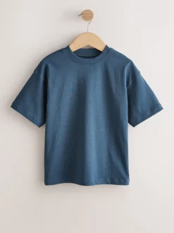 Blanc/Marine/Vert/Orange - Lot de 4 t-shirts à manches courtes (3-16 ans)