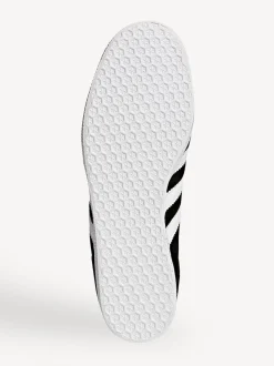 Blanc/Noir - adidas Originals Gazelle Trainers