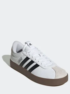 Blanc/Noir - Adidas VL Court 3.0 Formateurs