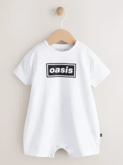 Blanc/Noir - Barboteuse Band bébé