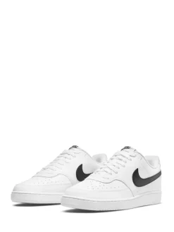 Blanc/Noir - Baskets basses Nike Court Vision