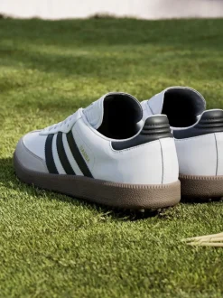 Blanc/Noir - Chaussures adidas Golf Samba sans crampons