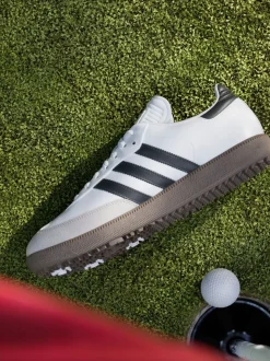 Blanc/Noir - Chaussures adidas Golf Samba sans crampons